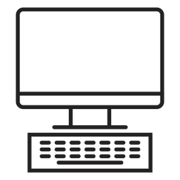 256x256 Computer Monitor Flat Icon