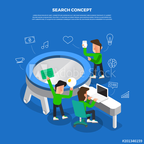 500x500 Flat Design Concept Brainstorm Working On Desktop Icon