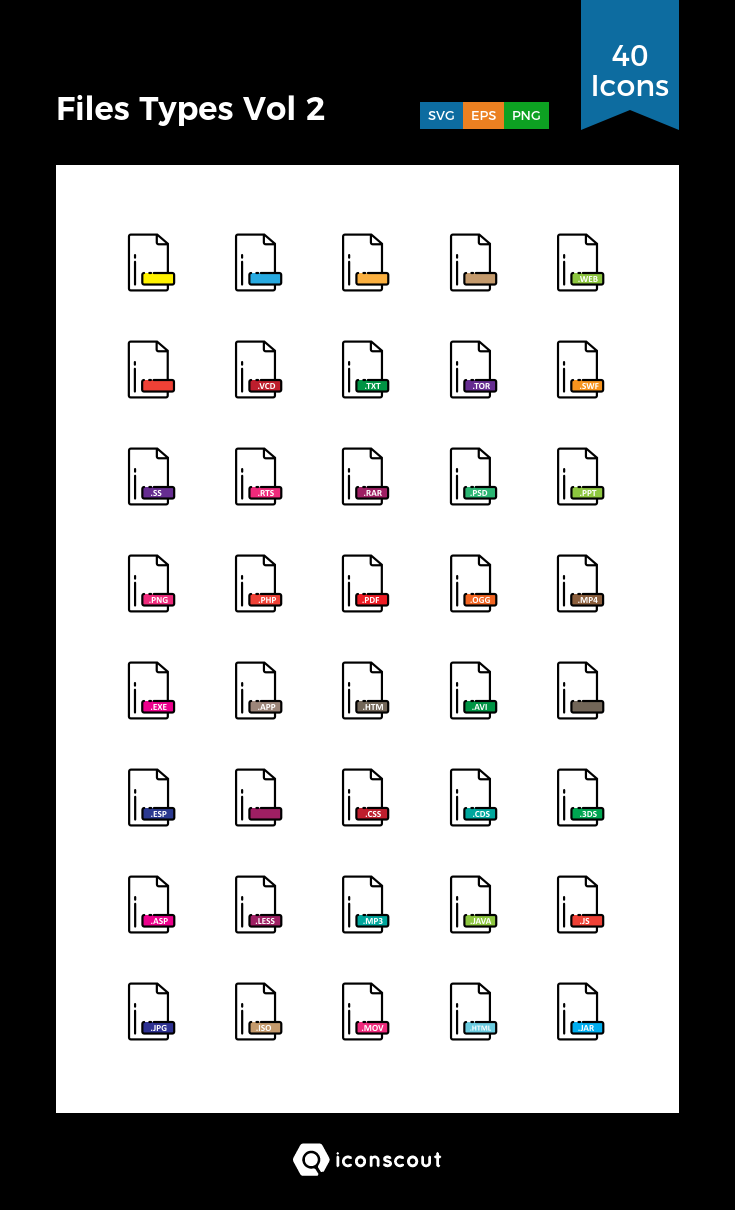 735x1210 Types Vol Icon Pack