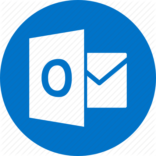 512x512 Circle, Document, File, Format, Microsoft, Outlook, Type Icon
