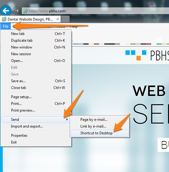 551x561 Create Desktop Shortcut For A Web