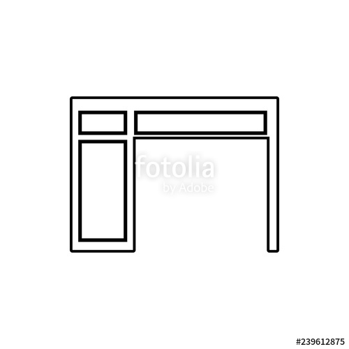 500x500 Desktop Icon Element Of Furniture For Mobile Concept And Web Apps
