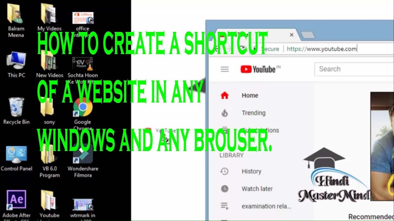 1280x720 How To Create A Shortcut Desktop Icon For A Website