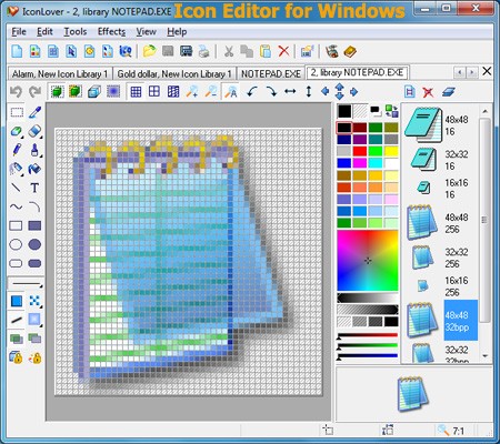 450x400 Icon Editor For Windows Shareware Version