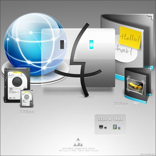 500x500 Desktop Icon Pack Collections Organized