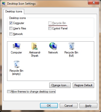 414x461 How To Show The Recycle Bn On The Desktop In Windows