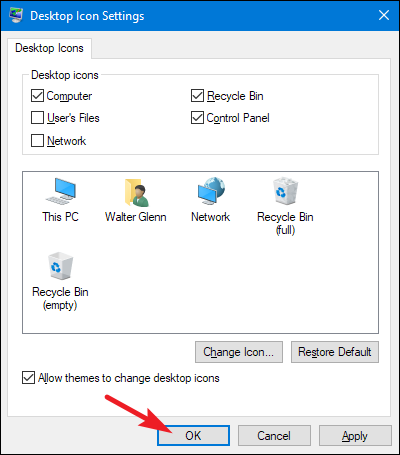 400x455 Restore Missing Desktop Icons In Windows