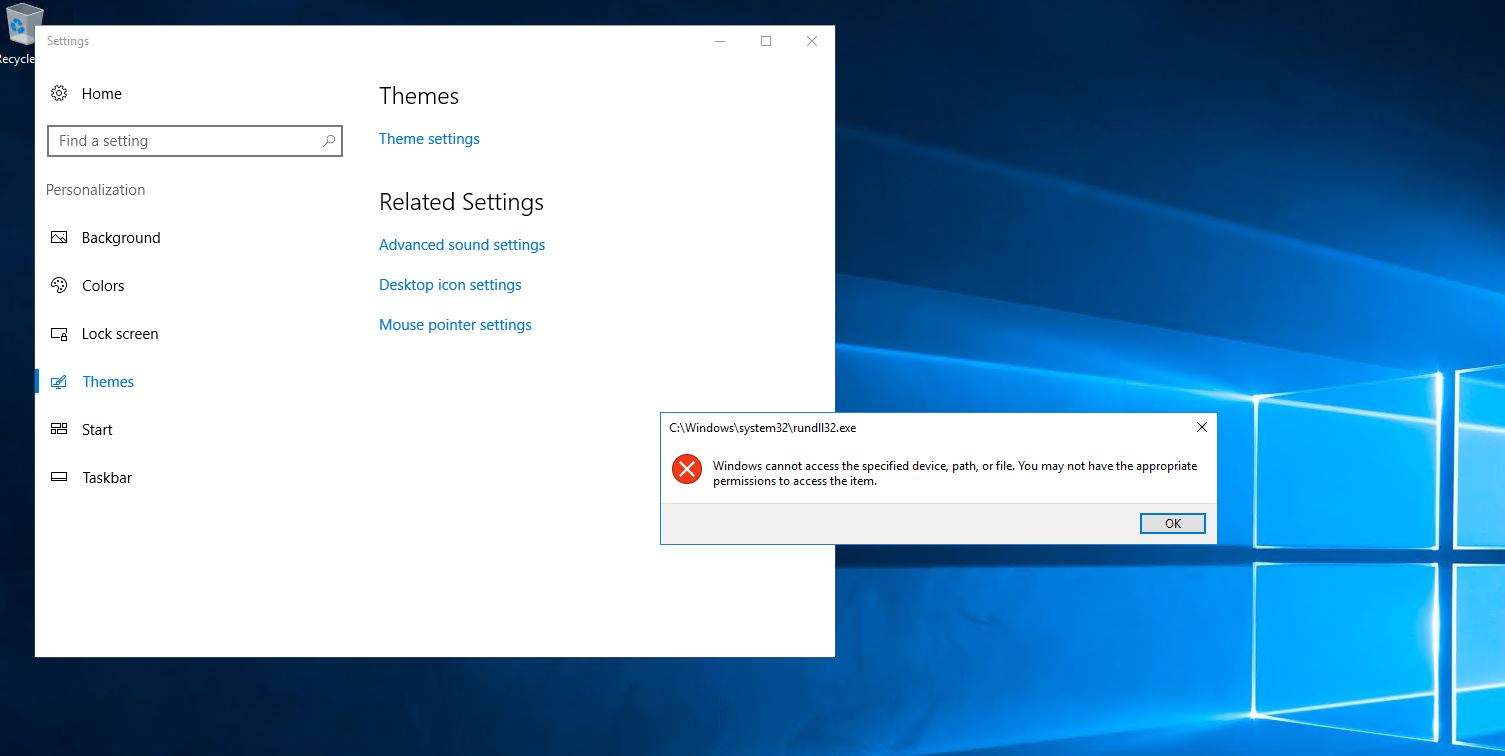 1505x756 Can't Display Desktop Icons In Windows Server