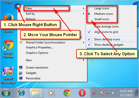 Easy Ways To Change Desktop Icons Size Windows 552x390 Easy Ways To Change Desktop Icons Size Windows