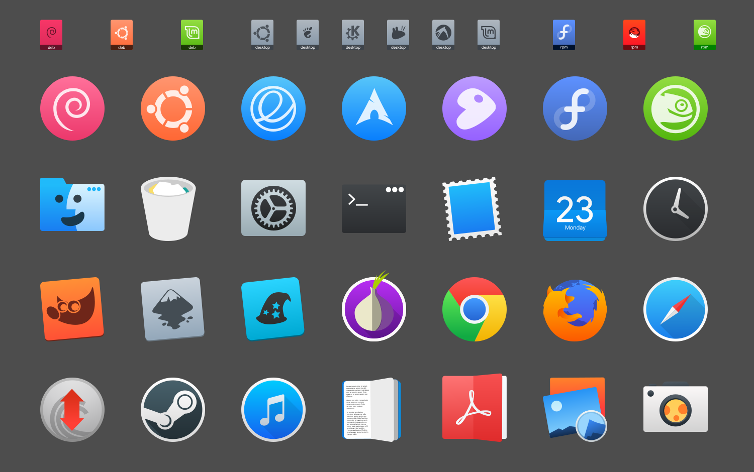 Desktop Icon Themes at Vectorified.com | Collection of Desktop Icon ...