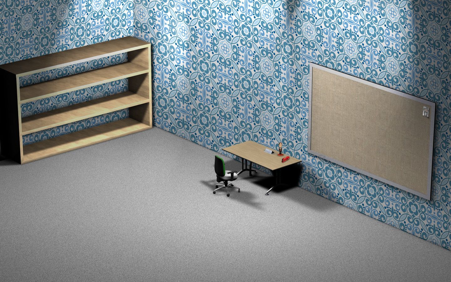 1440x900 Cute Desktop Wallpaper, Arrange Your Icons On The Shelves