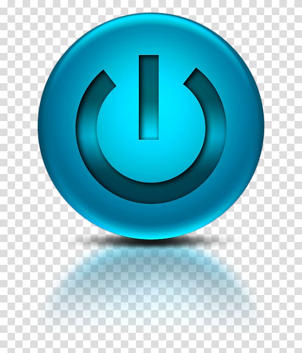 600x700 Blue Power Button, Computer Icons Desktop Blue Power Button Icon