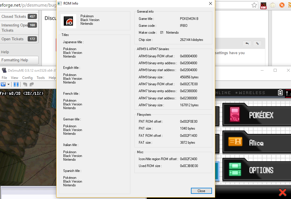 1009x691 Desmume Bugs