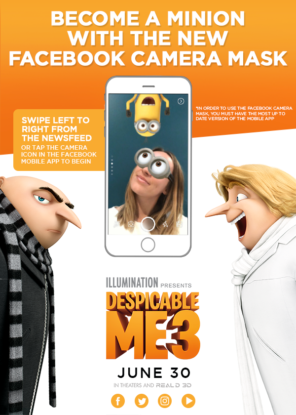 600x840 Become A Minion With The New Facebook Camera Mask Matinee Chat