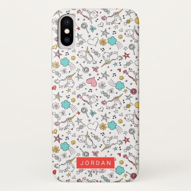 650x650 Vector Despicable Me Despicable Me Unicorn And Icon Pattern Case