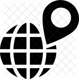 256x256 Destination Icon Of Glyph Style