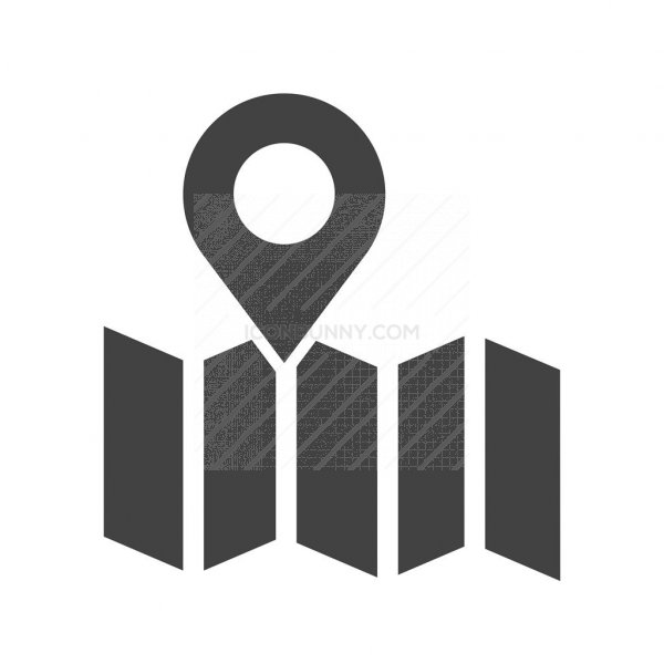 600x600 Destination On Map Glyph Icon