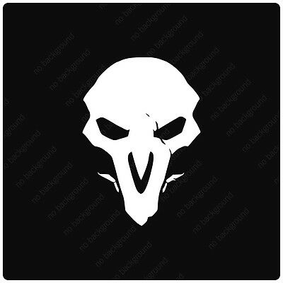 400x400 Reaper Skull Icon Symbol Decals Stickers, Overwatch Spray Xbox