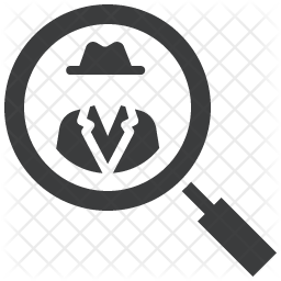 256x256 Detective Icon Of Glyph Style