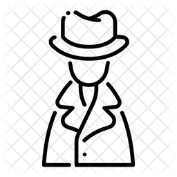 256x256 Detective Icon Of Line Style
