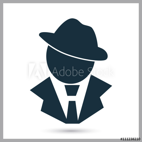 500x500 Detective Icon On The Background
