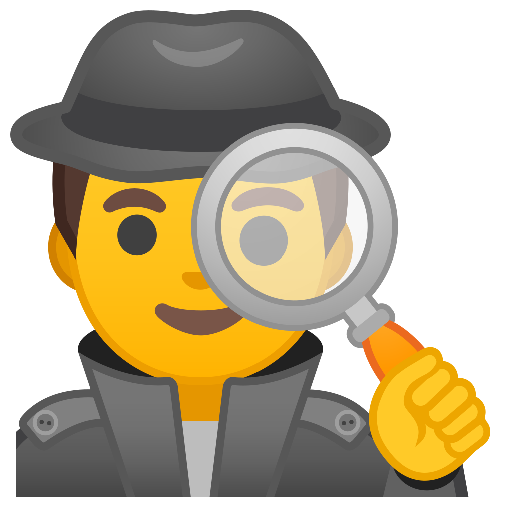 1024x1024 Man Detective Icon Noto Emoji People Profession Iconset Google