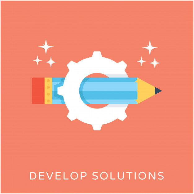 626x626 Develop Solutions Flat Vector Icon Vector Premium Download