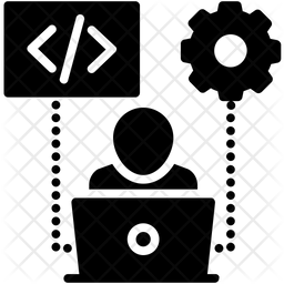 256x256 Web Developer Icon Of Glyph Style