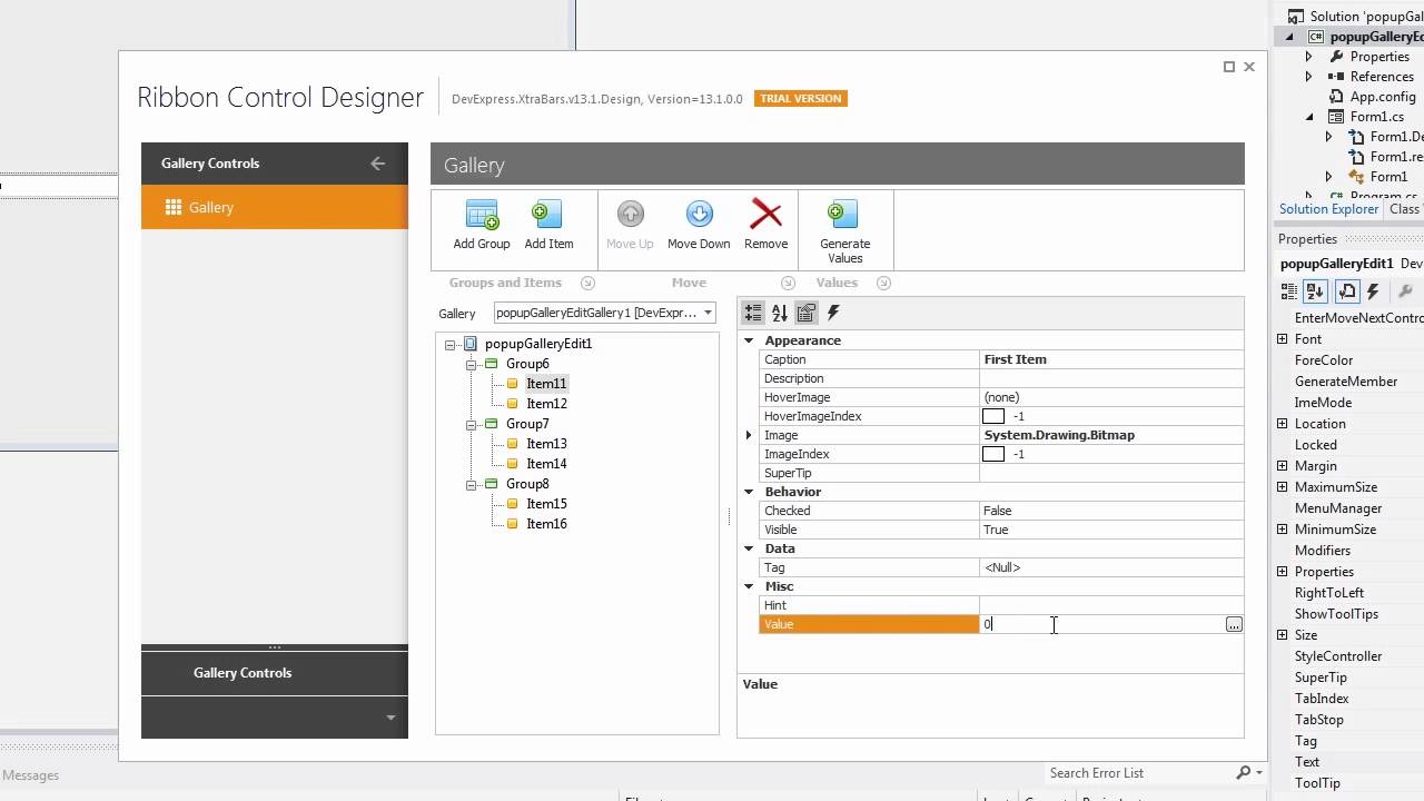 1280x720 Devexpress Winforms Popup Gallery