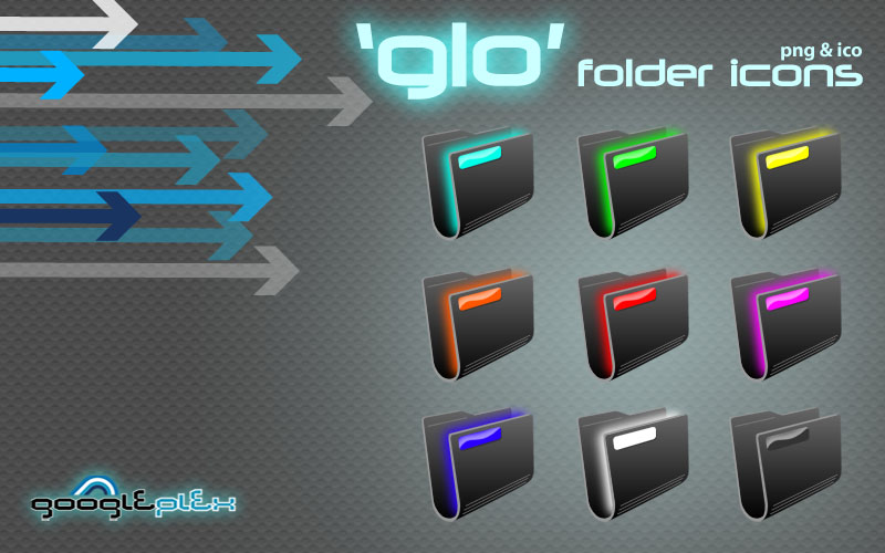 800x500 Glo' Folder Icons