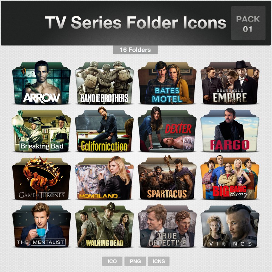 894x894 Tv Series Folder Icons Pack