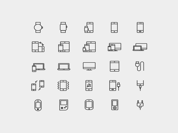 600x450 Digital Device Icons