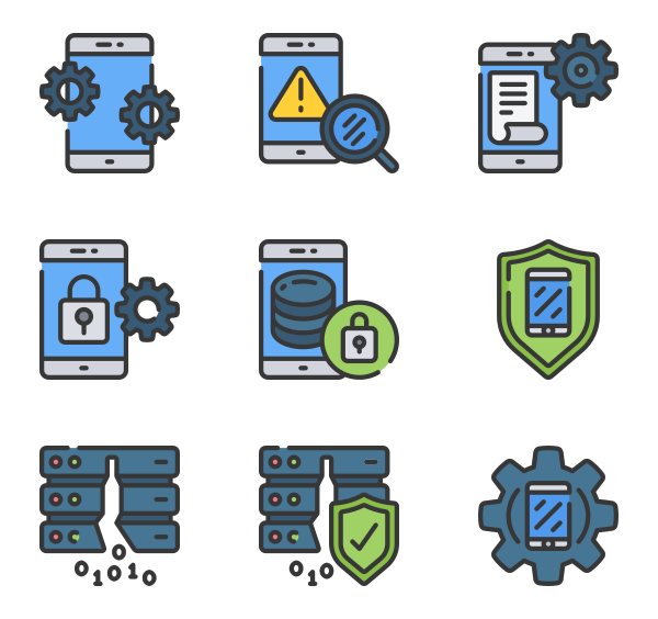 600x564 Mobile Device Icons