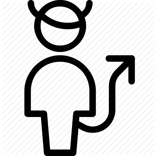 512x512 Culture, Devil, Horns, Religion, Satan, Tail Icon