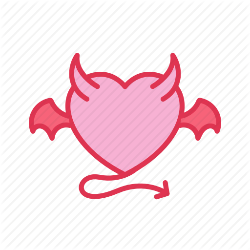 512x512 Devil, Horn, Love, Tail, Wing Icon