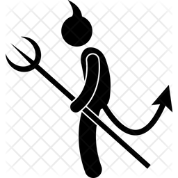 256x256 Devil Icon Of Glyph Style