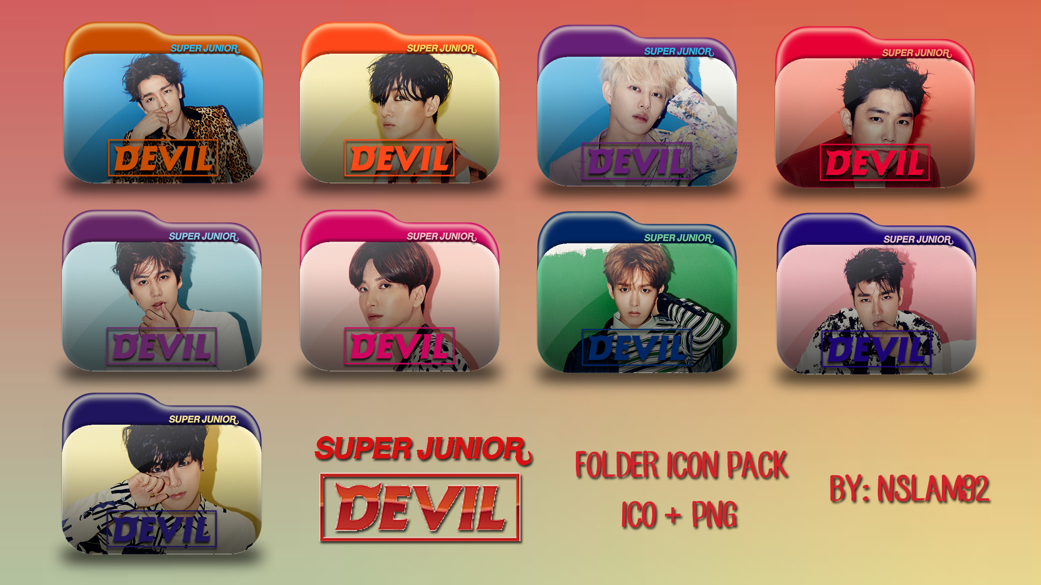 2048x1151 Super Junior Devil Folder Icon Pack