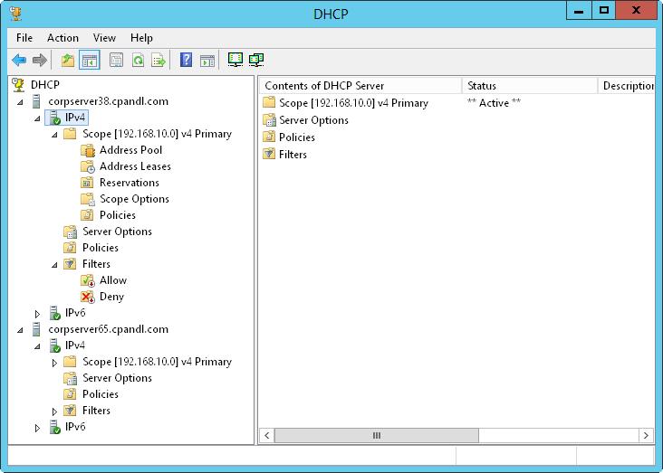 732x523 Starting And Using The Dhcp Console Windows Server