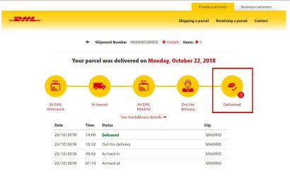 410x249 I Want To Send A Shipment With Dhl Parcel Dhl Parcel Spain English