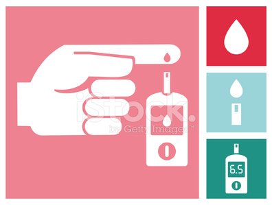 396x299 Diabetes Mellitus Blood Glucose Test Icon Set Premium Clipart