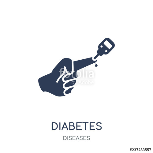 500x500 Diabetes Icon Diabetes Filled Symbol Design From Diseases