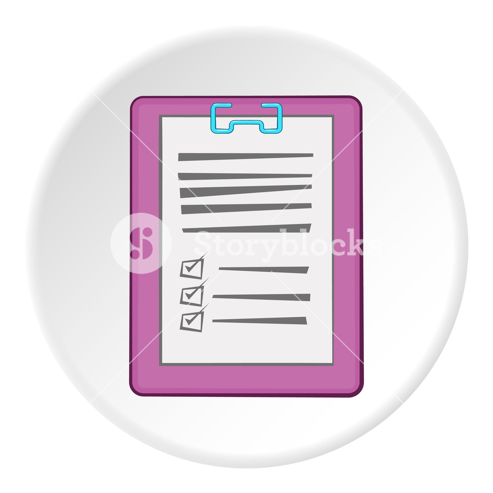 1000x1000 Diagnosis On Paper Icon Cartoon Illustration Of Diagnosis