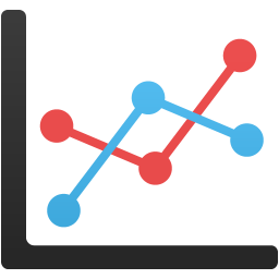 256x256 Line Chart Icon Flatastic Iconset Custom Icon Design