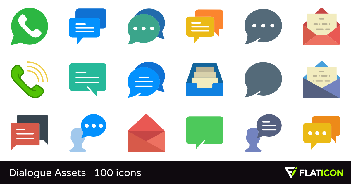 1200x630 Dialogue Assets Free Icons