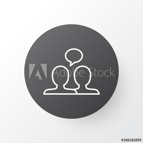 500x500 Dialogue Icon Symbol Premium Quality Isolated Conversation