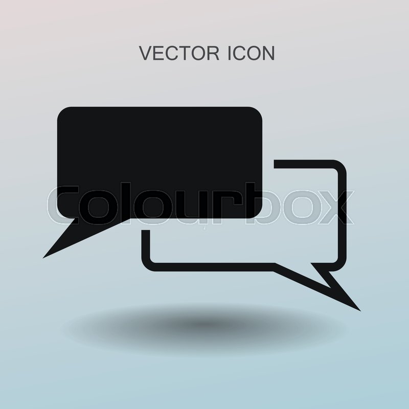 800x800 Dialogue Icon Vector Illustration Stock Vector Colourbox