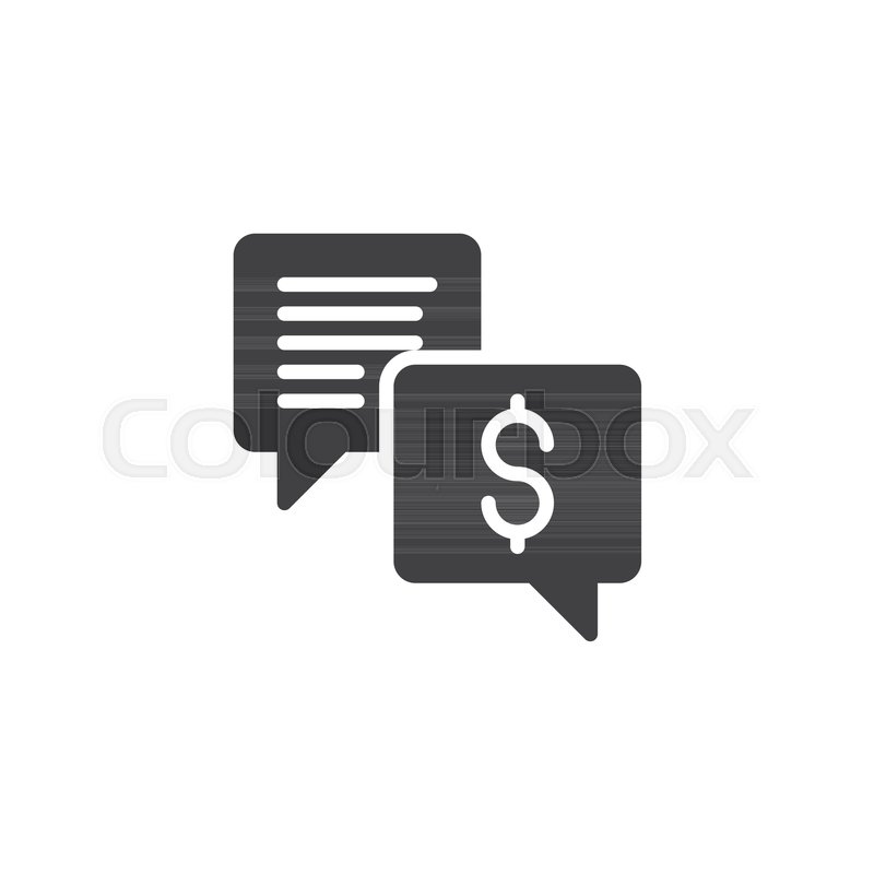 800x800 Business Chat Dialogue Icon Vector, Stock Vector Colourbox