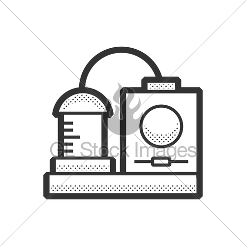 500x500 Medical Device Icon, Dialysis Machines Gl Stock Images