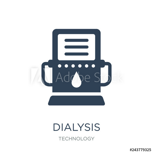 500x500 Dialysis Icon Vector On White Background, Dialysis Trendy Filled