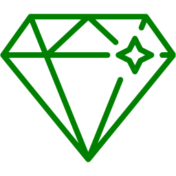 256x256 Green Diamond Icon